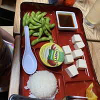 Plain tofu for my picky one at The Cultured Pearl in Rehoboth Beach