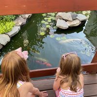 Beautiful restaurant with several ponds at The Cultured Pearl in Rehoboth Beach