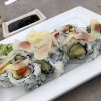 Mangocado Sushi roll (sub pineapple because they were out of mango)  at The Cultured Pearl in Rehoboth Beach