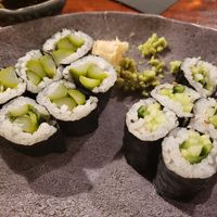 Asparagus and cucumber veggie rolls #Veganuary at The Cultured Pearl in Rehoboth Beach