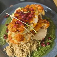 Cauliflower with pesto at Moringa in Augustow