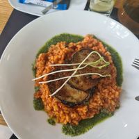 Risotto with eggplant at Moringa in Augustow