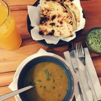 Broccoli soup at DS Arjuna in Vienna