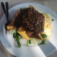 Huge portion of gado gado at Martini's Warung in Manggis