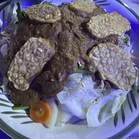 Gado-gado (offered with egg and tempeh but very customizable)  at Martini's Warung in Manggis