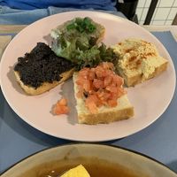 Bruschetta at Alouette in Bucharest