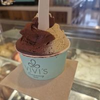 Dark chocolate with salt and pistachio at Vivi's Creamery in Ibiza