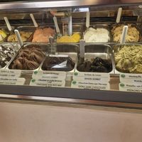 Clearly labelled options at Vivi's Creamery in Ibiza