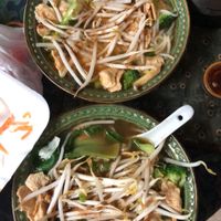 This is ONE order of the spicy vegan noodle soup (got this to go) at Vietnamese Noodle House in North Syracuse