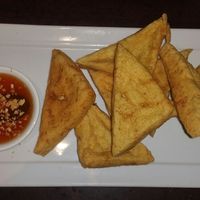 Golden Triangle (fried tofu) at Thai Cottage in Webster