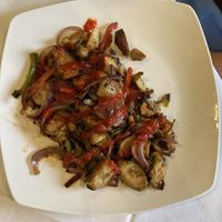 Some breakfast hash. Ask for no egg   at The Green Gateau in Lincoln