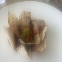 Black bean mash with chips  at Bili  in Vieques