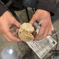 Vegan ice cream  at Premarché Gelateria in Kyoto