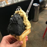 one of my favourite combinations - Pistachio and The Ninja  at Premarché Gelateria in Kyoto