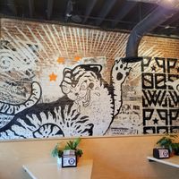 Inside mural at Pow Pow - H St NE in Washington