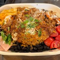 BBQ Pulled Jackfruit with signature rice  at Pow Pow - H St NE in Washington