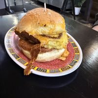 the buzz breakfast sandwich (bubbies pop up)  at Pow Pow - H St NE in Washington
