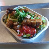 Almost too pretty to eat. The Generals Chicken; this is a small! at Pow Pow - H St NE in Washington