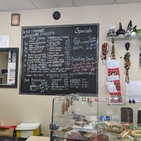 The menu- all vegetarian options are vegan too at Café Merkama in Ballarat