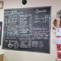 Menu at Café Merkama in Ballarat