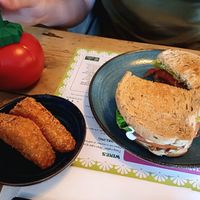 BLT and extra hasbrowns at Zapato Lounge in Northampton