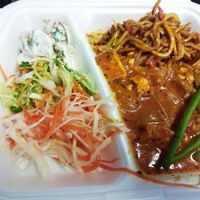 Lots of options during the lunchtime bufet at Amitabha in Prague