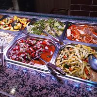 salad buffet at Amitabha in Prague