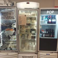 Vegan wine / frozen ready meals / and desserts at Pop Vegan Food in Sao Paulo
