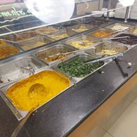 The buffet at lunch at Pop Vegan Food in Sao Paulo