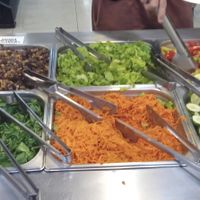 Buffet saladas at Pop Vegan Food in Sao Paulo