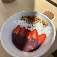 Açai bowl with extra peanut butter   at Bowl in Mykonos