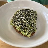 Avocado on toast with everything bagel seasoning  at Bowl in Mykonos