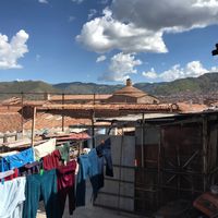 Great view out back at Nuna Raymi in Cusco