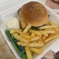 Tofu burger  at Dow Vegan Restaurant in Koh Phi Phi