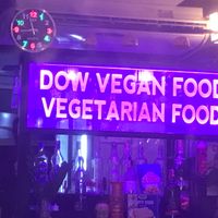 signage in front at Dow Vegan Restaurant in Koh Phi Phi