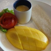 Mango sticky rice at Dow Vegan Restaurant in Koh Phi Phi