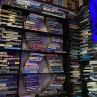 Bookshelves!   at Dow Vegan Restaurant in Koh Phi Phi