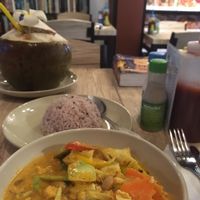 Vegetarian Masamam Curry with Pumpkin at Dow Vegan Restaurant in Koh Phi Phi