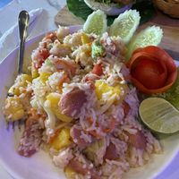 Pineapple fried rice  at Dow Vegan Restaurant in Koh Phi Phi