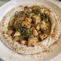 tofu ,hummus with pita bread at Dow Vegan Restaurant in Koh Phi Phi