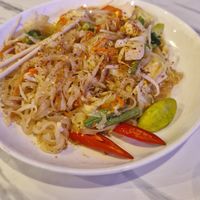 pad thai with tofu at Dow Vegan Restaurant in Koh Phi Phi