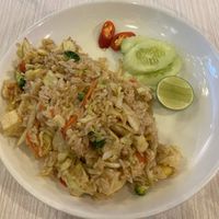 Pineapple Fried Rice with extra Tofu  at Dow Vegan Restaurant in Koh Phi Phi