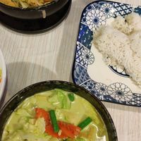Green curry and massaman at Dow Vegan Restaurant in Koh Phi Phi