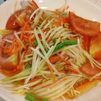 Papaya salad at Dow Vegan Restaurant in Koh Phi Phi