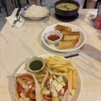Tofu and Tahini Pitas & Green Curry   at Dow Vegan Restaurant in Koh Phi Phi