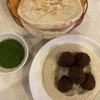 Zroug, warm nice pita and falafels  at Dow Vegan Restaurant in Koh Phi Phi