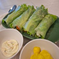Spring rolls salad at Dow Vegan Restaurant in Koh Phi Phi