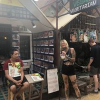 Banana smoothie!  at Dow Vegan Restaurant in Koh Phi Phi