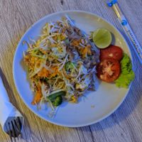 A variety of the dishes  at Dow Vegan Restaurant in Koh Phi Phi