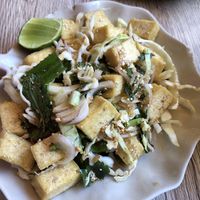 Tofu salad, must try! at Dow Vegan Restaurant in Koh Phi Phi
